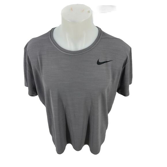 Nike XL Men Short Sleeve Standard Fit T-shirt Grey Crewneck Active Dri-fit 47-5 - Picture 1 of 9